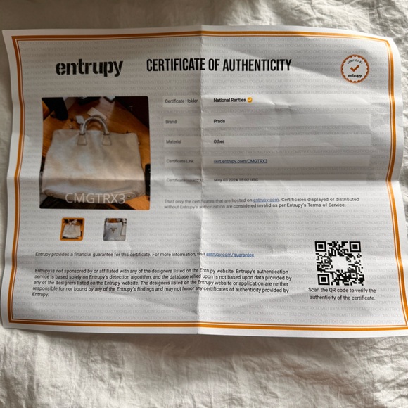 Prada Vitello Daino Pearl White Leather Convertible Shopper Tote Bag Purse - Picture 4 of 15